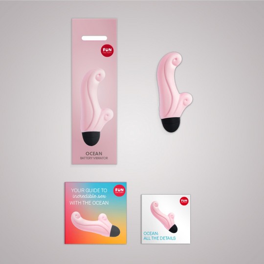 OCEAN - MINI VIBRATOR - BABY ROSE