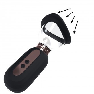 DAZZLING - ПЕРЕЗАРЯЖАЕМЫЙ НАСОС ДЛЯ ВУЛЬВЫ И ГРУДИ - ЧЕРНЫЙ