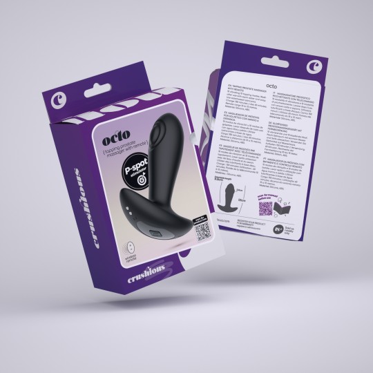 АНАЛЬНАЯ ПРОБКА CRUSHIOUS OCTO TAPPING С ДИСТАНЦИОННЫМ УПРАВЛЕНИЕМ