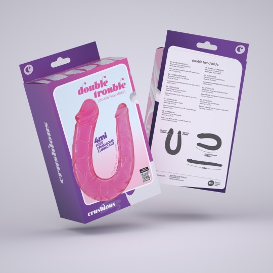 ДВОЙНЫЕ НЕПРИЯТНОСТИ ДВОЙНОЙ ФАЛЛОИМИТАТОР CRUSHIOUS РОЗОВЫЙ