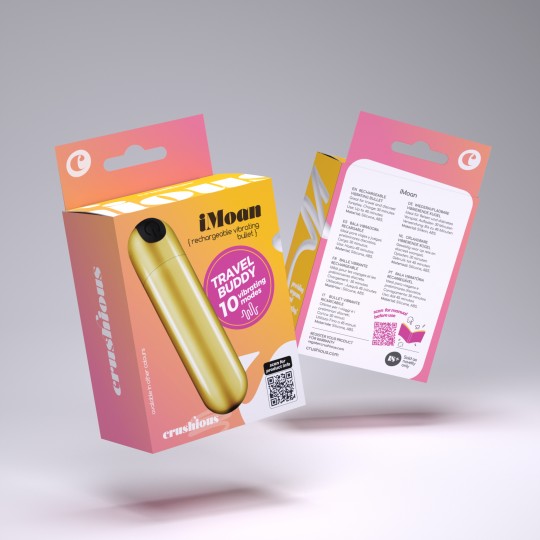 ПЕРЕЗАРЯЖАЕМАЯ ВИБРИРУЮЩАЯ ПУЛЯ ЗОЛОТОГО ЦВЕТА