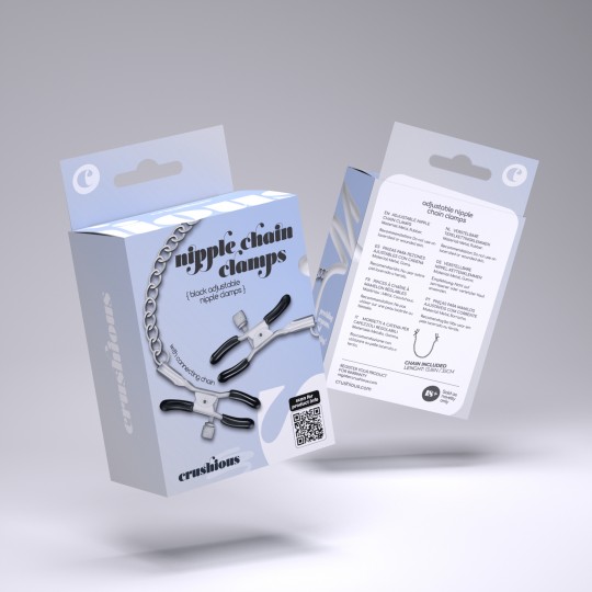 PINÇAS PARA MAMILOS SILVER NIPPLE CHAIN CLAMPS CRUSHIOUS