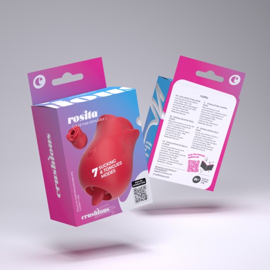 5 + 1 GRATUITO ROSITA STIMOLATORE CLITORALE CON LINGUA CRUSHIOUS