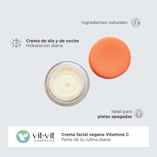 CREME DIÁRIO ILUMINADOR VITAMIN C 50ML VIT VIT COSMETICS