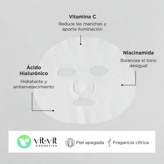 VIT VIT COSMETICS VITAMIN C FACIAL TISSUE MASK 20GR