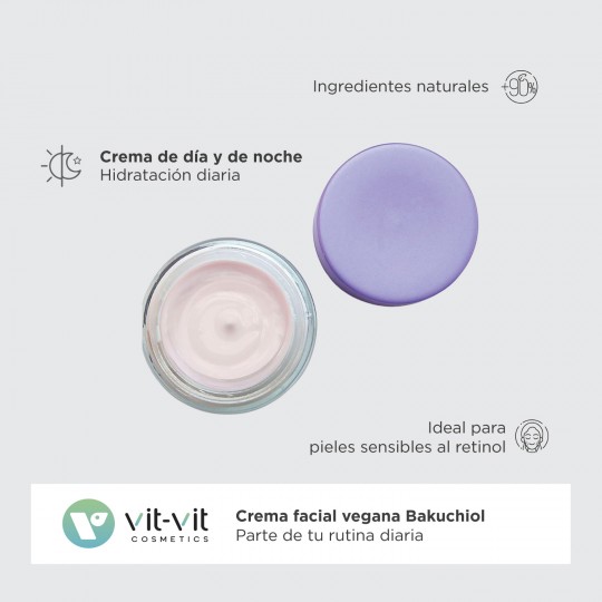 CREMA DEL GIORNO BAKUCHIOL ANTI-AGING VIT VIT COSMETICS 50ML
