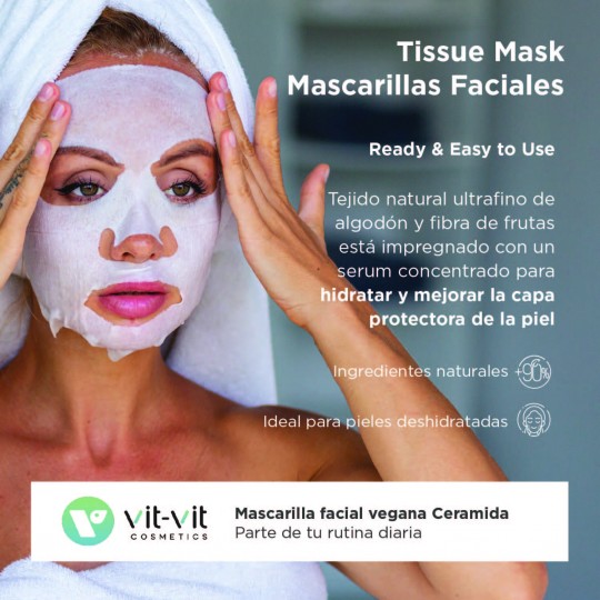 VIT VIT COSMETICS CERAMIDE RESTORATIVE FACIAL TISSUE MASK 20GR
