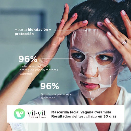 MASCARILLA DE TEJIDO FACIAL CERAMIDE RESTORATIVE VIT VIT COSMETICS 20GR