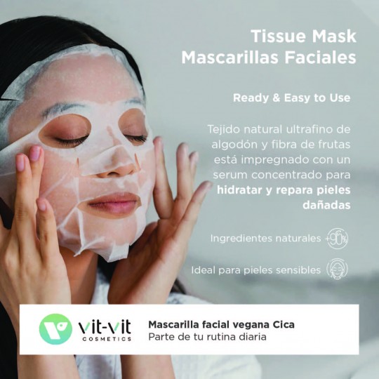 VIT VIT COSMETICS CICA TIGERGRASS FACIAL TISSUE MASK 20GR