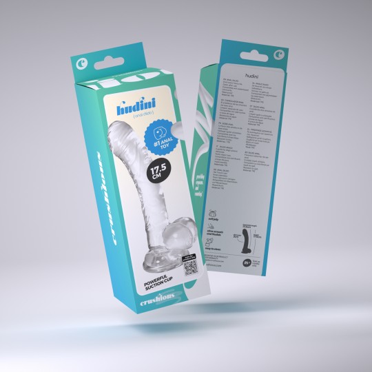 PACK OF 32 CRUSHIOUS HUDINI JELLY ANAL DILDO CLEAR