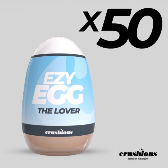 PACK OF 50 CRUSHIOUS EZY EGG THE LOVER MASTURBATOR EGG