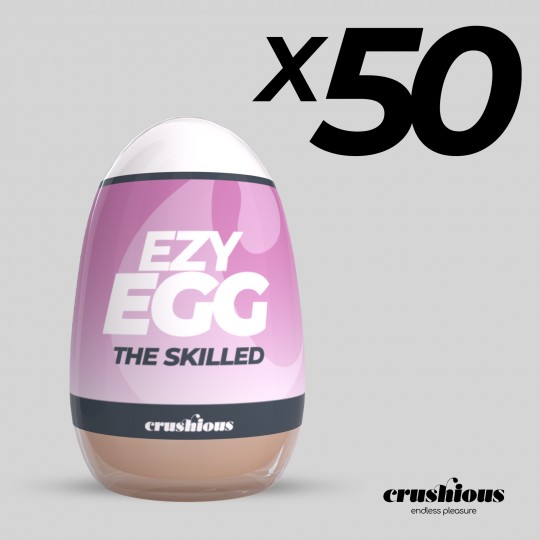 CONFEZIONE DA 50 UOVO MASTURBATORE EZY EGG THE SKILLED CRUSHIOUS