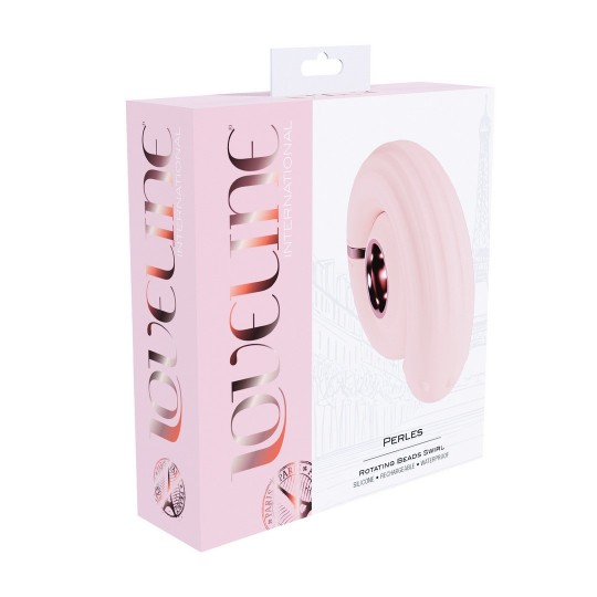 VIBRATEUR AVEC PERLES ROTATIVES PERLES SWIRL ROSE LOVELINE 