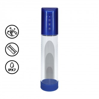 HYPERPUMP - RECHARGEABLE PENIS PUMP - METALLIC BLUE