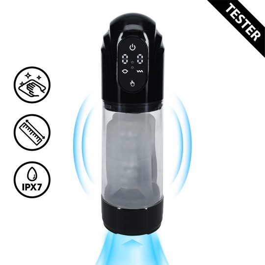 TECHNOTHRUST - AUTOMATIC WATERPROOF MASTURBATOR PUMP - BLACK - TESTER