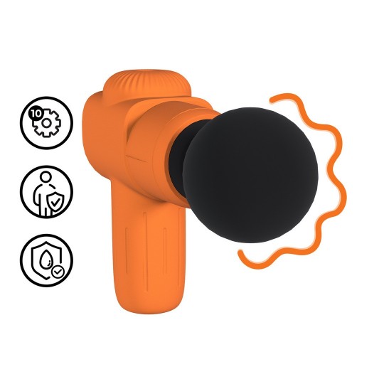 MINI MASSAGEUR RECHARGEABLE MICROBOOST ORANGE LOVELINE 