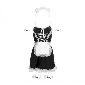 COSTUME DE FEMME DE CHAMBRE NOIR S-LINE 
