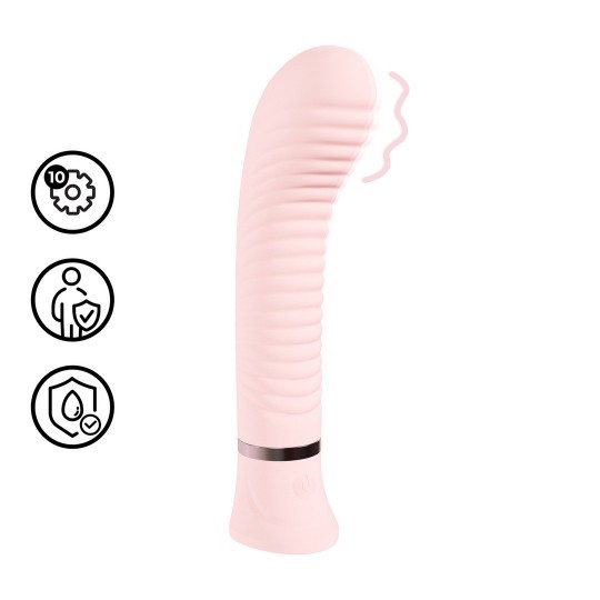 VIBRATEUR POUR POINT G DIVINE RIBBED ROSE LOVELINE