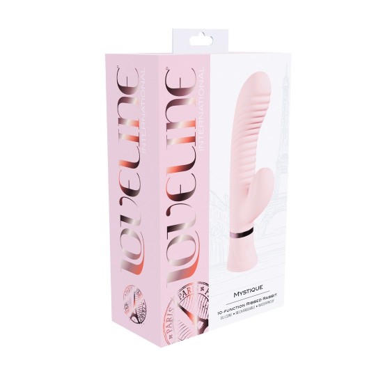 MYSTIQUE - VIBRADOR CONEJITO ESTRIADO - ROSA
