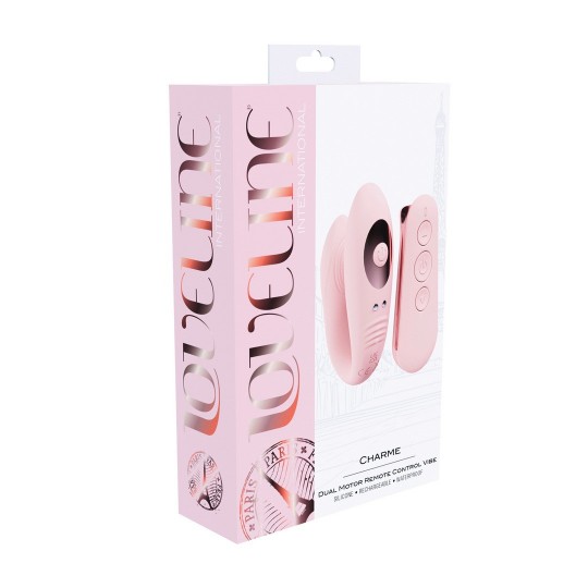 VIBRATEUR POUR COUPLE AVEC TÉLÉCOMMANDE CHARME VIBE ROSA LOVELINE 