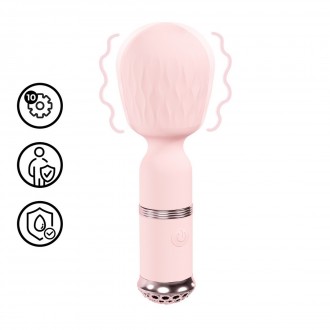 MINI VIBROMASSEUR WAND VELOUR ROSE LOVELINE 