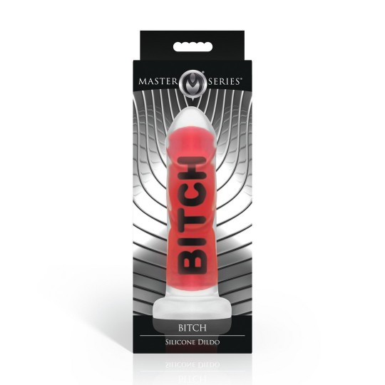 BITCH - DILDO DE SILICONA - ROJO