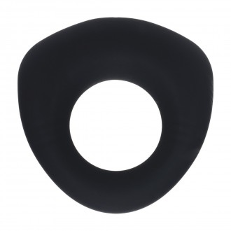 ANILLO VIBRADOR DE SILICONA LÍQUIDA SELLADO - NEGRO