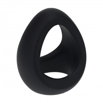 ANILLO DE SILICONA SOFT TRI O - NEGRO