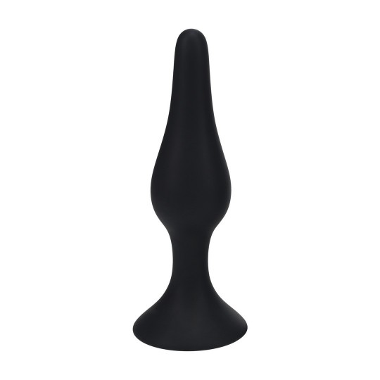PLUG ANAL DE SILICONA SLIM - XL - NEGRO