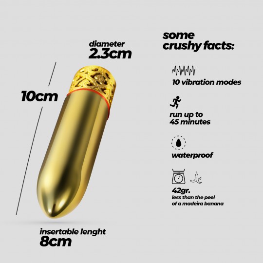 ROMANOV VIBRADOR CLÁSSICO COM MANGA DE SILICONE AMOVÍVEL CRUSHIOUS