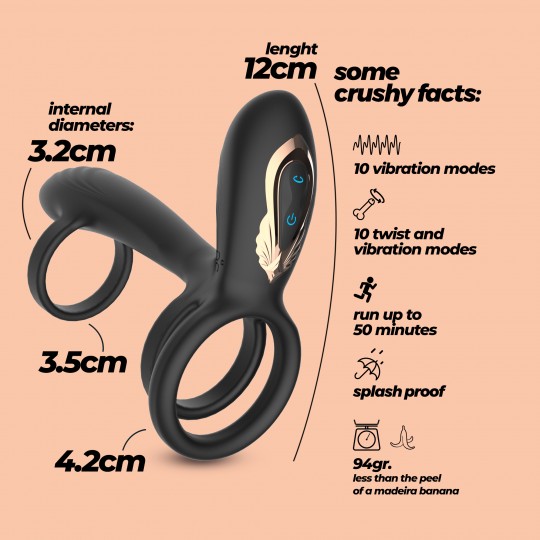 TORNADO ARMURE ROTATIVE POUR PÉNIS CRUSHIOUS