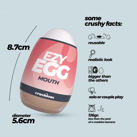 HUEVO MASTURBADOR EZY EGG ORAL CRUSHIOUS
