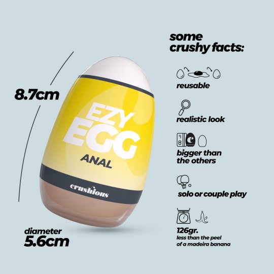 UOVO MASTURBATORE EZY EGG ANALE CRUSHIOUS