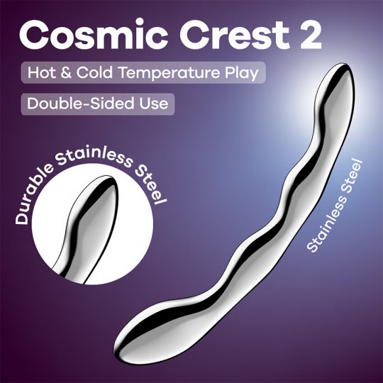 DILDO EN METAL COSMIC CREST 2 SATISFYER