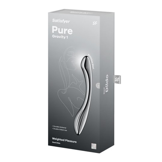 МЕТАЛЛИЧЕСКИЙ ДИЛДО PURE GRAVITY 1 SATISFYER