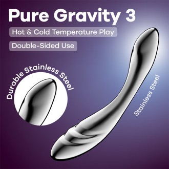 SATISFYER PURE GRAVITY 3 METAL DILDO