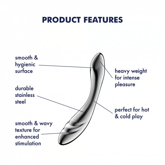 SATISFYER PURE GRAVITY 3 METAL DILDO