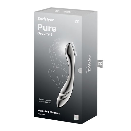 DILDO EN METAL PURE GRAVITY 3 SATISFYER