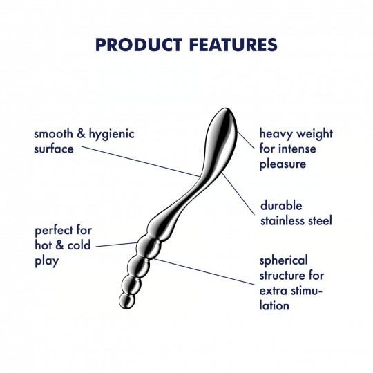 SATISFYER STAR FORCE 1 METAL DILDO