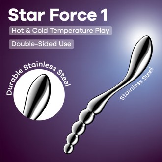DILDO IN METALLO STAR FORCE 1 SATISFYER