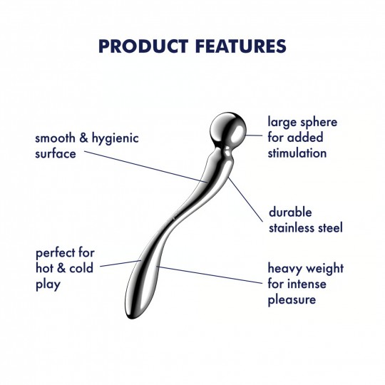 DILDO IN METALLO STAR FORCE 2 SATISFYER