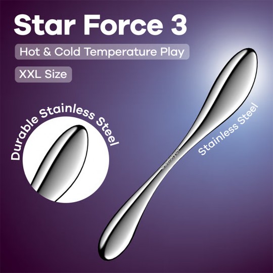 GODE MÉTALLIQUE STAR FORCE 3 SATISFYER