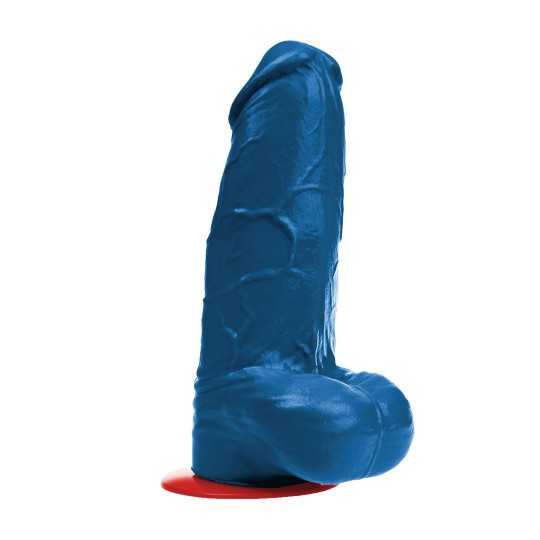 FREYR XL - REALISTIC DILDO WITH BALLS - 8.3 / 21 CM - BLUE