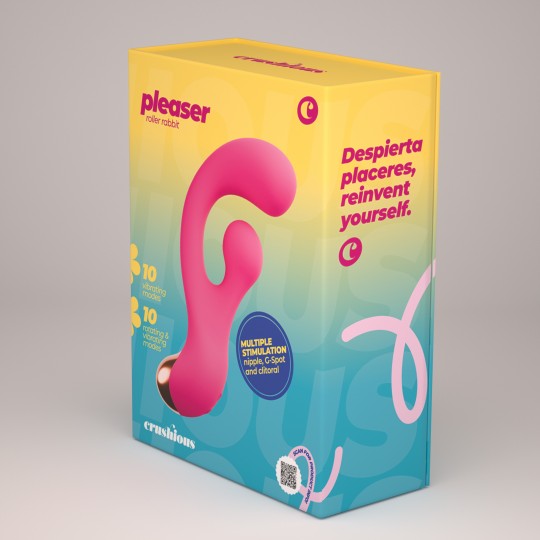 PLEASER VIBRATEUR AVEC STIMULATION ROTATIVE CRUSHIOUS