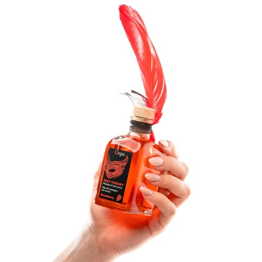 МАССАЖНЫЙ НАБОР ДЛЯ ПОЦЕЛУЕВ SEXY THERAPY КЛУБНИКА ORGIE 100ML