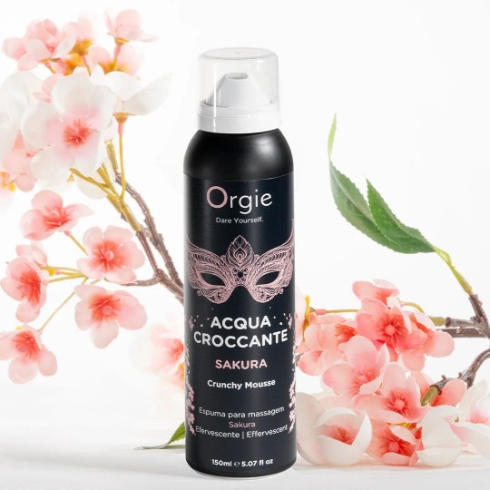 MOUSSE DE MASSAGE CRAQUELANTE ACQUA CROCCANTE SAKURA 150ML ORGIE