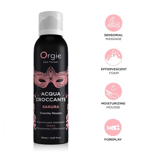 ORGIE ACQUA CROCCANTE МАССАЖНАЯ ПЕНА ДЛЯ КРЕКЕЛИНГА SAKURA 150ML