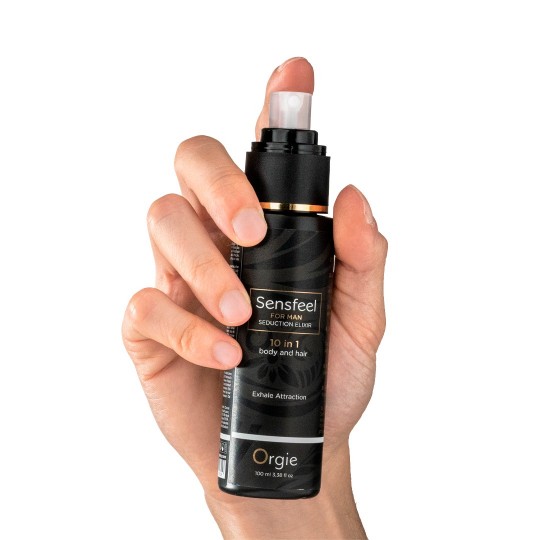 LOÇÃO 10 EM 1 PARA CORPO E CABELO COM FEROMONAS SENSFEEL FOR MAN 100ML ORGIE