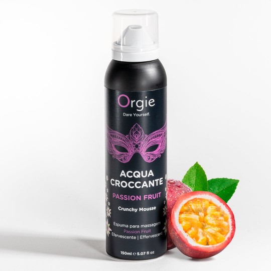 MOUSSE DE MASSAGE CRACKELING ACQUA CROCCANTE À LA PASSION 150ML ORGIE