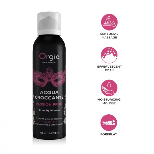MASSAGESCHAUM CRACKELING ACQUA CROCCANTE MARACUJA 150ML ORGIE